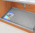 SIKADEER 40" x 22" Under Sink Mat Waterproof, Silicone Mat Kitchen Drawer Shelf by SIKADEER