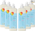 Sonett Organic Dishwashing Liquid, All Purpose Cleaner Sensitive Skin For People With Allergies 17 Fl.Oz (Pack of 6)
