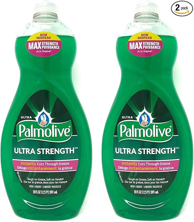 Palmolive Ultra Strength Liquid Dish Soap, Original, 20 fl oz,set of 2