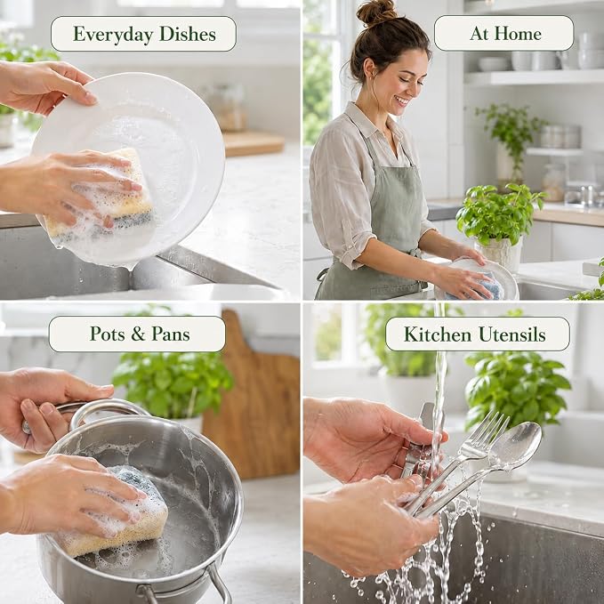 Ginger Lily Farms Botanicals Plant-Based Liquid Dish Soap, Concentrated Formula with Max Grease Cleaning Power, Cruelty-Free, Basil Scent, 1 Gallon Refill (128 Fl. Oz.)