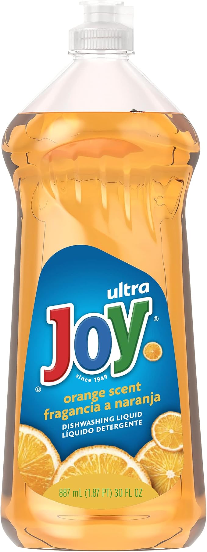 JOY Ultra Dishwashing Liquid, Orange Scent, 10 Count, 30 Ounce Bottles