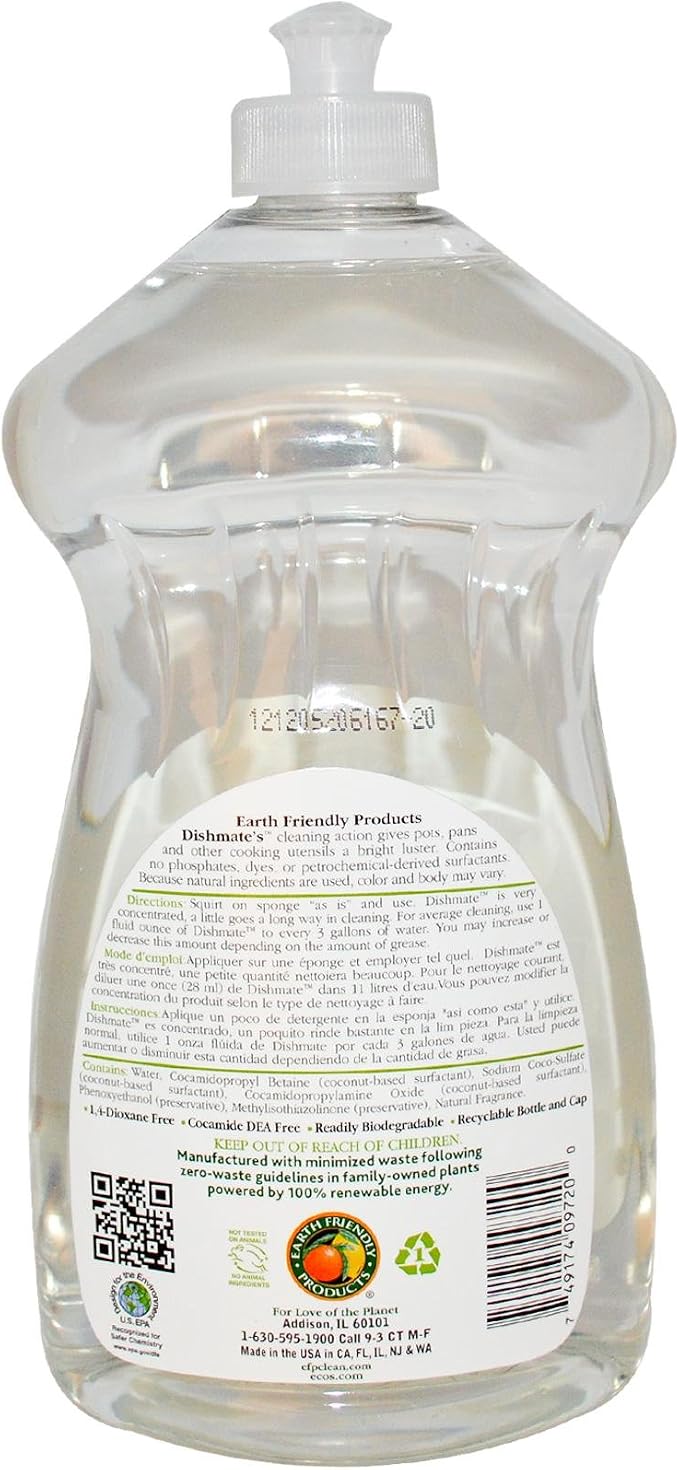 Earth Friendly Dishmate Liq Pear