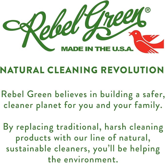 Rebel Green Ultra Clean Dish Soap, Plant-Derived Dishwashing Soap | Liquid Dish Soap for Grease and Tough Messes, No Harsh Chemicals, Peppermint & Lemon Scent, 16 fl oz, 2 Pack