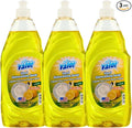 Valor Dishwashing Liquid, 25 fl oz – Dish Soap for Kitchen & Bathroom, Grease-Fighting, Gentle on Hands, Fast Rinse, Eco-Friendly Biodegradable Formula (25.5 oz (Pack of 3), Lemon)