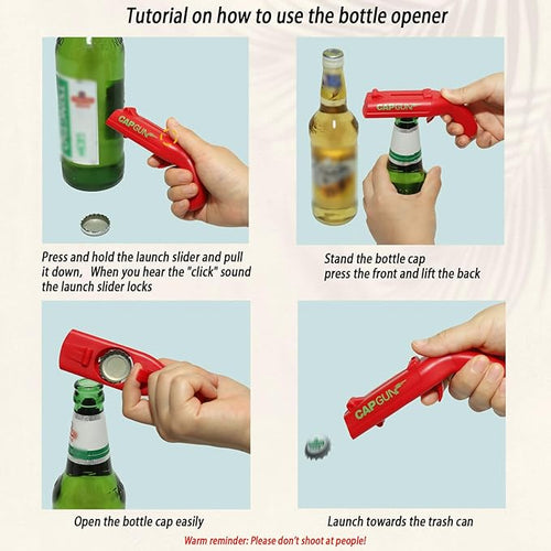 2PCs Cap Gun Bottle Opener - Image 2