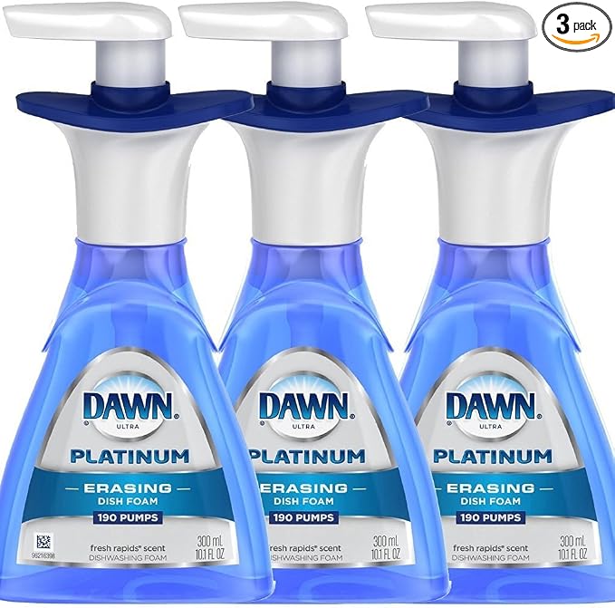 Dawn Platinum ERASING Dishfoam 10.1oz (Pack of 3)