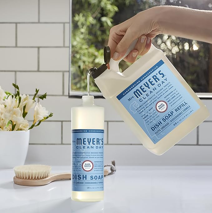 Mrs Meyer's Rain Water Dish Soap Refill, 1400 ML