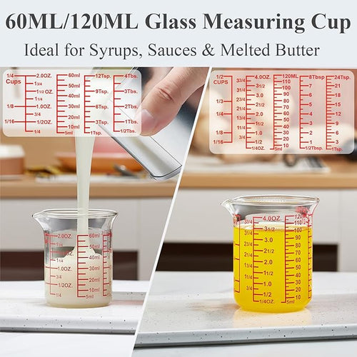 Ackers High Borosilicate Glass Measuring Cup Set - Image 2