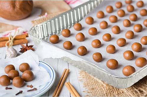 Aluminum Pans Half Size Cookie Sheet 100 Count Durable Nonstick Baking Sheets - Image 2