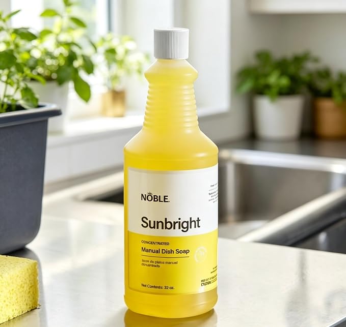32 oz. / 1 Quart Concentrated Liquid Dish Soap - 12/Case