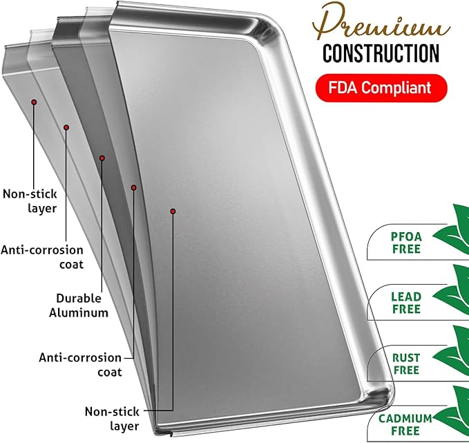 Eatex Aluminum Baking Sheet Set - Image 3