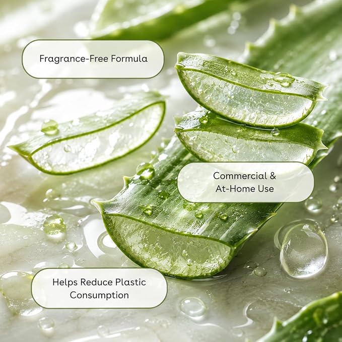 Ginger Lily Farms Botanicals Plant-Based Liquid Dish Soap, Concentrated Formula with Max Grease Cleaning Power, Cruelty-Free, Fragrance-Free, 1 Gallon Refill (128 Fl. Oz.), Clear