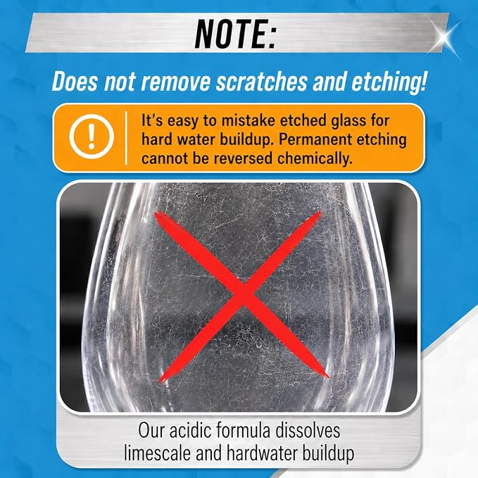 Dishwasher Detergent Booster Prewash Powder - ACTIVE Citric Acid Dishwashing Additive for Hard Water, Natural Dish Washer Shine & Rinse Aid, Lime Scale Remover for Cloudy Glassware - 64 Uses (32-oz)