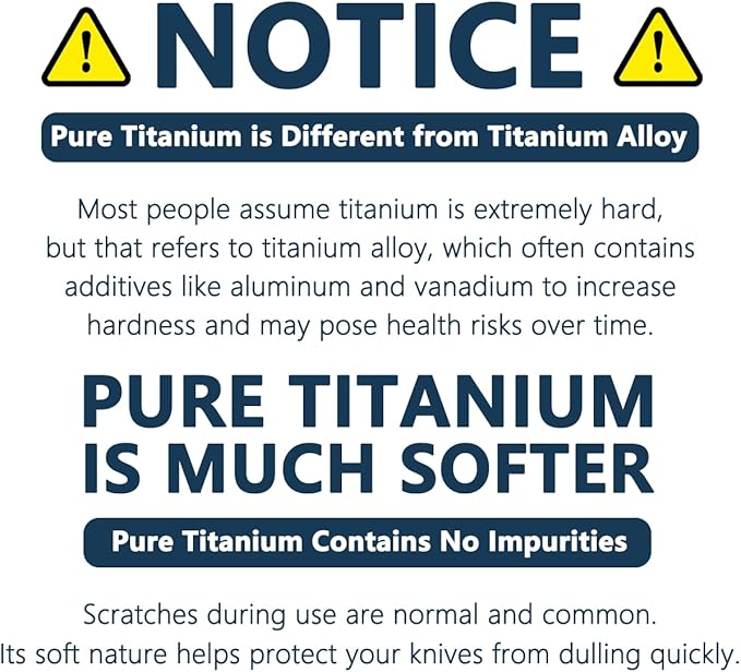 Real 99.85% Pure Titanium Cutting Board Non-Toxic 11.45" x 8.15"- BPA Free - Image 2