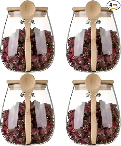 Airtight glass jar storage container by DNIENKGE
