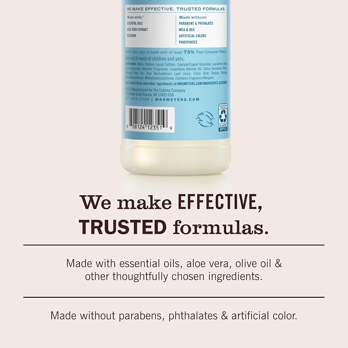 MRS. MEYER'S CLEAN DAY Liquid Dish Soap, Mum, 16 fl. oz