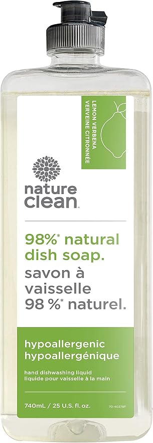 NATURE CLEAN Nature clean natural hand dish liquid lemon verbena, 740ml, 25 Fl Ounce