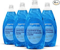 Amazon Basics Dish Soap, Fresh Scent, 30 fl oz, Pack of 4, Packaging May Vary