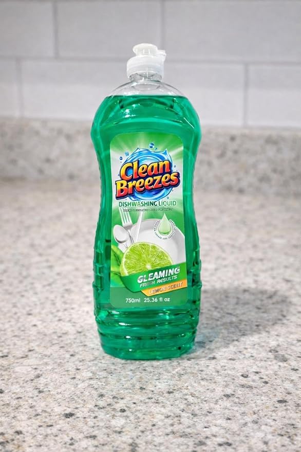 Dishwashing Liquid Dish Soap, 25 fl oz (Pack of 4) – Refreshing Lime Scent, Grease-Fighting Formula, Long-Lasting Dishwashing Soap, Dish Liquid, Dishwashing soap for sensitive skin