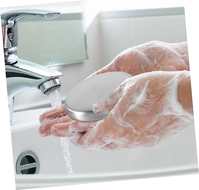 Zerodeko Metal Soap Stainless Wash Soap Odor Absorber for for Skin Dishwasher Safe