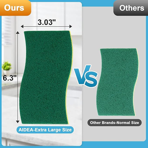 AIDEA XL Scrub Sponges 24Count, Sponges - Image 2