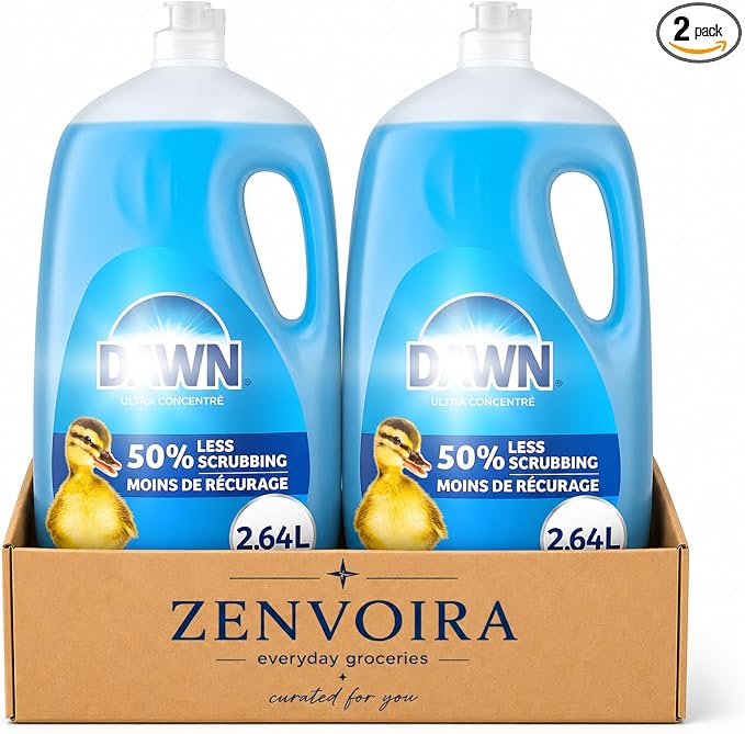 Dawn Ultra Refill Dish Soap Dishwashing Liquid Original 2.64L-2 Ct