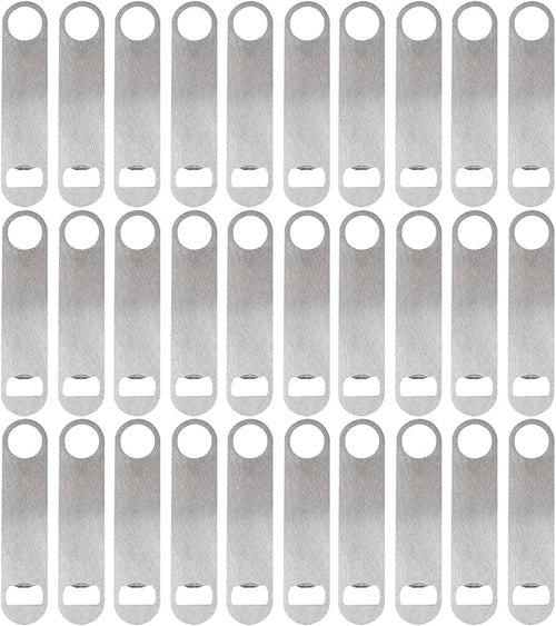 30 Pcs Flat Bottle Opener 7 Inch Stainless Steel Beer bottle Openers Heavy Duty by ZCYSRLQIN