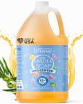 Brittanie's Pure Castile Liquid Olive Oil Soap Refill, Unscented, 1 Gallon | Multi-Purpose For Body, Face, Hands, Laundry, Dishes, Pets & Baby, Organic, Vegan, Non-GMO, Olive Oil, Made in USA