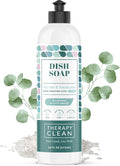 Therapy Clean Dish Soap, 100% Natural Fragrance, Plant-Based Dishwashing Liquid (Sea Salt & Eucalyptus (Soothe & Calm), 16 oz (1-pack)