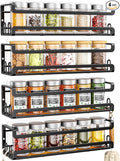 Doakhirmit 4 Pack Wall Mount Spice Rack by Unknown
