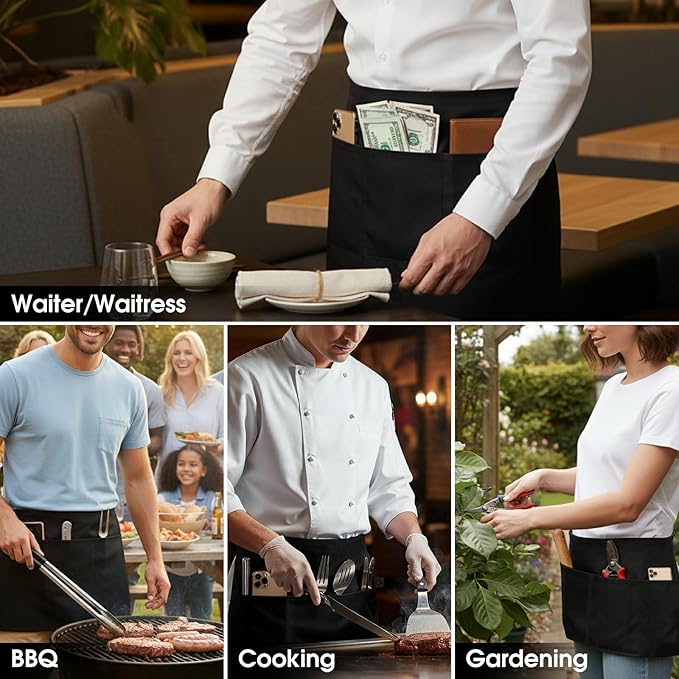 BOHARERS Waist Apron with 3 Pockets 20 Pack - Image 5