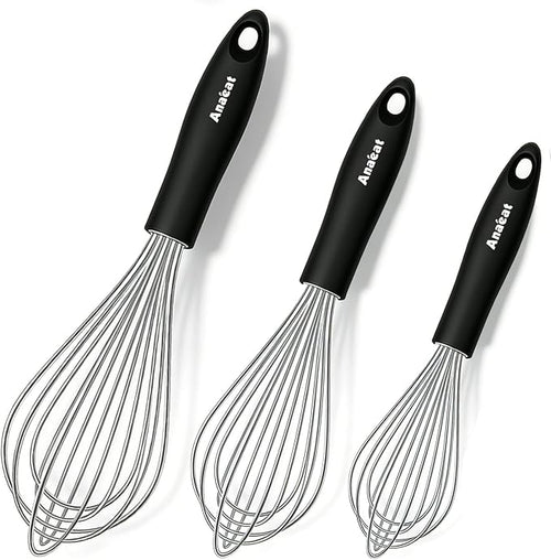 3 Packs Stainless Steel Whisk Set by Anaeat