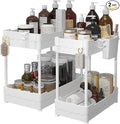 Sevenblue 2 Pack Under Sink Organizer, Under Bathroom Cabinet Organizer by Sevenblue