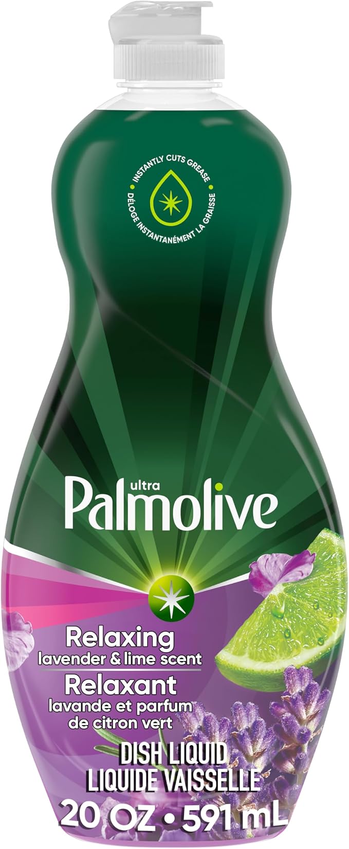 Palmolive Ultra Liquid Dish Soap Detergent, Lavender and Lime - 20 Ounce