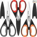 iBayam 3-Pack 8.5"Kitchen Scissors All Purpose Heavy Duty by iBayamDirect