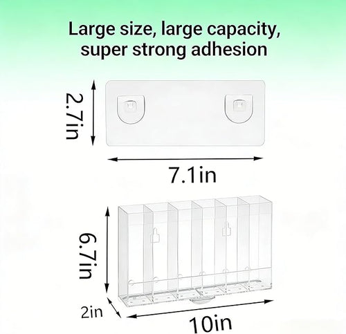 10''Acrylic Straw Holder for Cabinet Door - Image 2