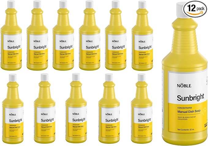 32 oz. / 1 Quart Concentrated Liquid Dish Soap - 12/Case