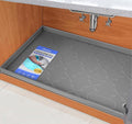 SIKADEER 25" x 22" Under Sink Mat Waterproof, Silicone Mat Kitchen Drawer Shelf by SIKADEER