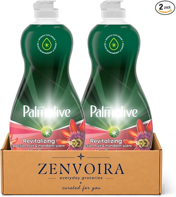 Cleaning Palmolive Dish Soap Passion Fruit & Mandarin 591ML-2 Ct