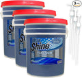 Ultra Shine 3 Pack 3X Platinum Bulk Dishwashing Liquid, Powerful Grease Remover, 5-Gallon - Concentrated Dish Cleaner Soap for Commercial Kitchens, Restaurants & Home Cleaning, Gentle on Hands & Skin