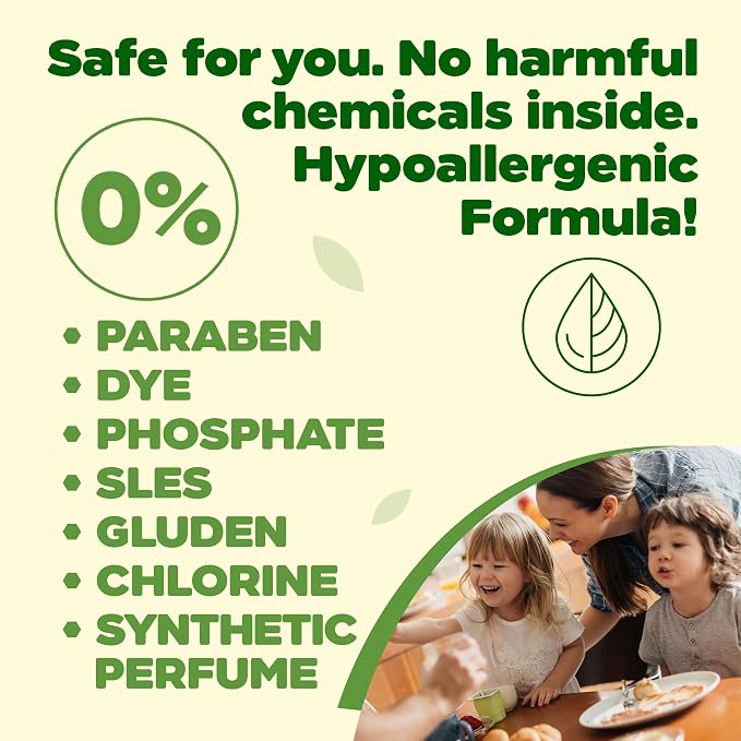 Dish Soap, Plant-Based Dishwashing Liquid, Non-Toxic, Hypoallergenic, EcoCert Certified, Vegan, Grease-Cutting, Eucalyptus & Lime Scent, 25.3 fl oz (750 ml) - 3 Pack