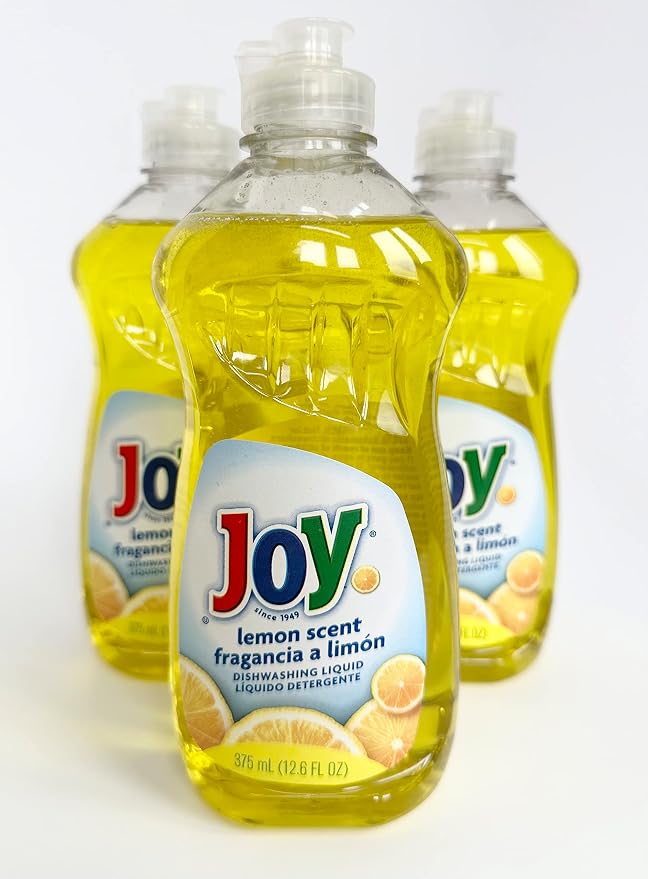 Joy Non-Ultra Dish Liquid 12.6Oz Lemon Scent (Package May Vary) Pack of 3