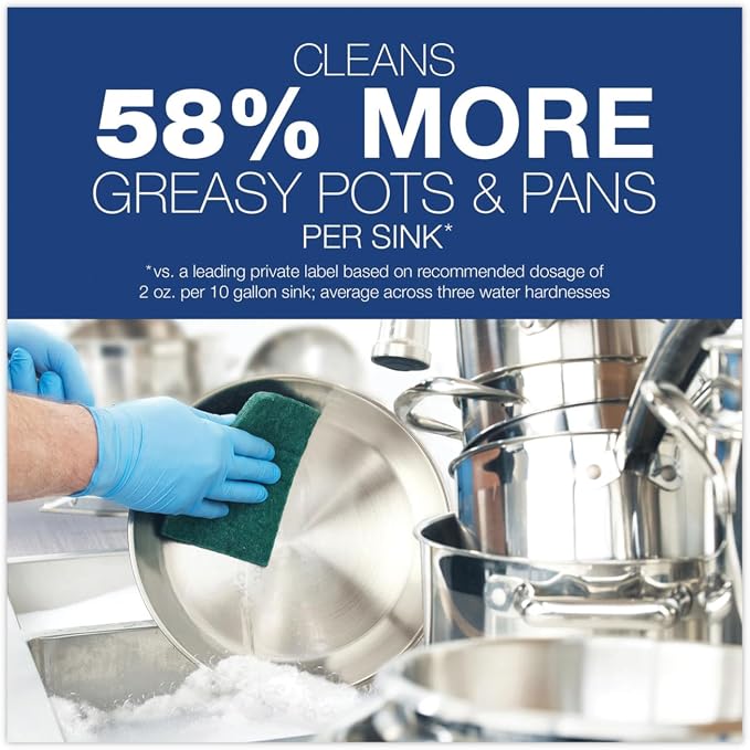 Dawn Professional Manual Pot & Pan Commercial Dish Soap, Original, 38 Fl Oz bundled with Heavy Duty Scotch Brite Sponge
