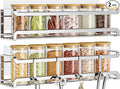 Bunoxea Spice Rack wall mounted 2 Pack, Space-Saving Spice Organizer by Bunoxea