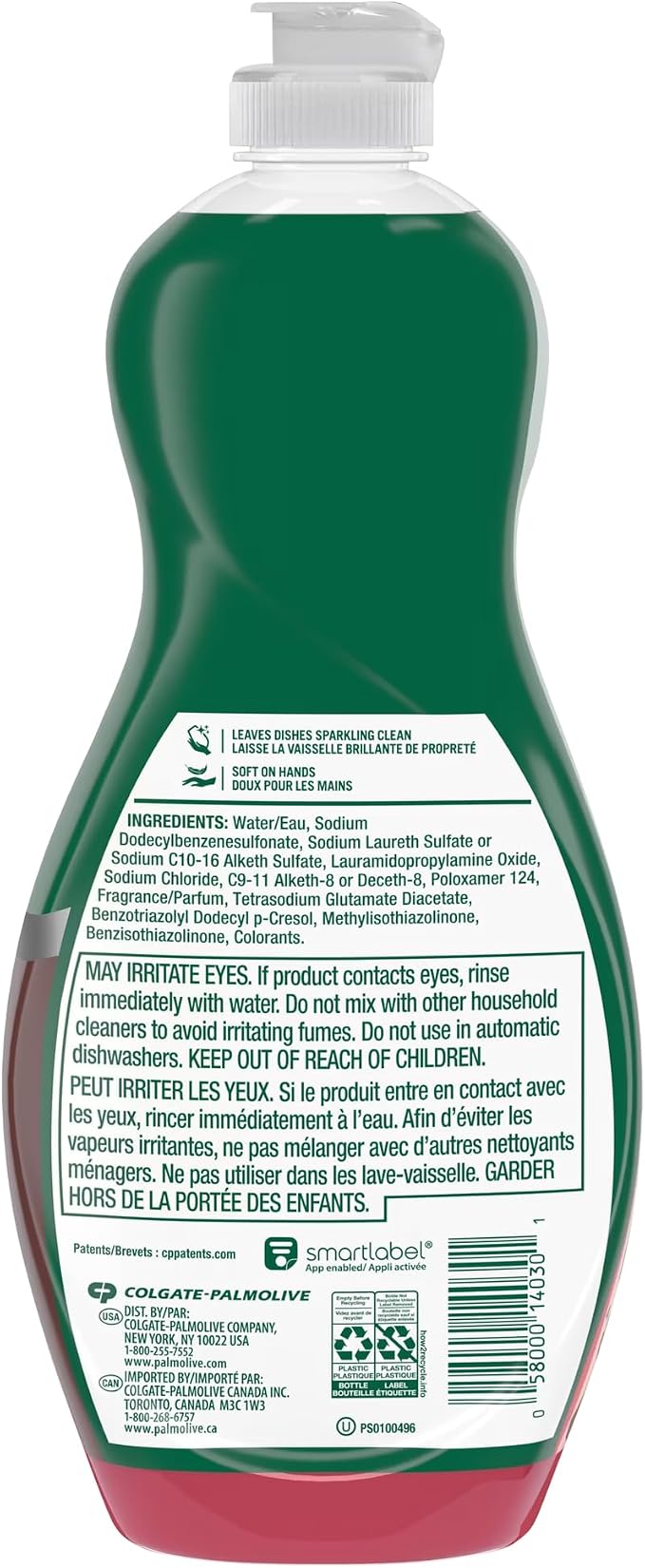 Cleaning Palmolive Dish Soap Passion Fruit & Mandarin 591ML-2 Ct