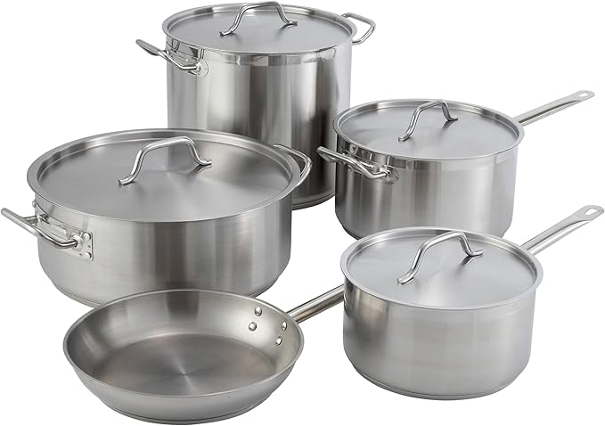 Winware Stainless 20-Quart Steel Stock Pot - Image 8