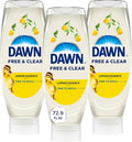 Dawn Free&Clear EZ-Squeeze Dish Soap Dishwashing Liquid Lemon 3*24.3 Fl Oz | Removes up to 99% of grease and food residue. EZ-Squeeze bottle. Biodegradable surfactants. Gentle on skin.