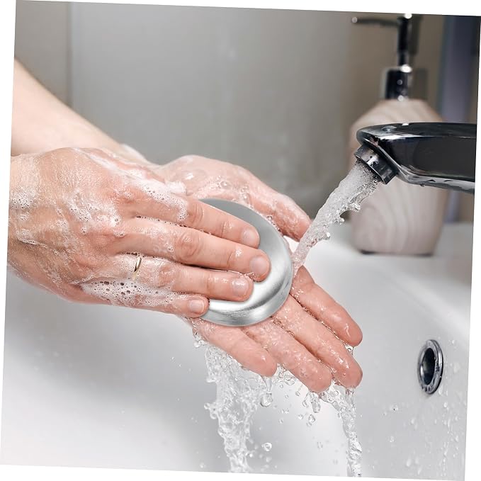 Zerodeko Metal Soap Stainless Wash Soap Odor Absorber for for Skin Dishwasher Safe