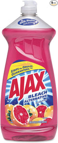 Ajax Bleach Alternative Dish Liquid, Grapefruit, 28 Ounce (Pack of 9)
