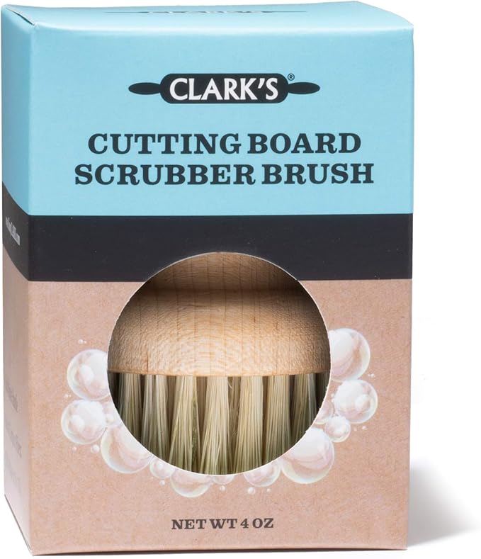 CLARK'S Cutting Board Soap and Scrub Brush from Clean your kitchen boards, bowls, countertops, and utensils the natural way | Castile Based